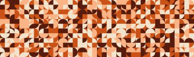 Soyut geometrik desen. Sıcak toprak tonları sofistike, orta çağ modern estetiği yaratır. Web sitesi geçmişi, tekstil tasarımı veya markalaşma projeleri için mükemmel.
