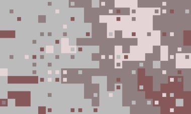 Soyut piksel sanat arkaplanı. Gri ve kahverengilerin nötr renk paleti web siteleri, sunumlar veya dijital sanat projeleri için modern, minimalist bir estetik yaratıyor.