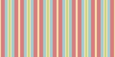 Canlı, pastel, dikey çizgili arka plan. İnternet sitesi afişleri, ambalaj tasarımı ya da neşeli tekstil baskıları için mükemmel. Bu kusursuz desen bir neşe ve sadelik hissi uyandırıyor..