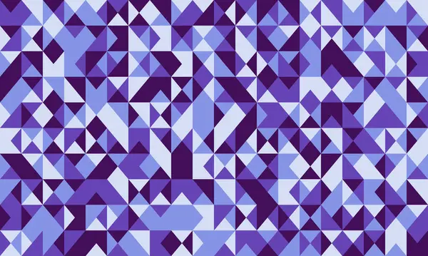 Mor ve mavi üçgenlerin soyut geometrik deseni. Web sitesi geçmişi, tekstil tasarımları veya modern sunumlar için ideal.