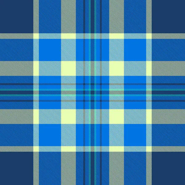 Kimlik vektör kontrolü, formasız kumaş ekose. Cyan ve mavi renk paletinde cinsel desenli tartan tekstil dokusu.