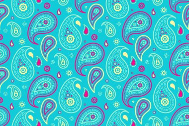 Moda tasarımı bir süsleme çizimi. Yaprak örneği ve süs simetrisi. Sanat eseri kıvrılmaya devam ediyor. Kusursuz desenli çiçeklerin etnik kökeni.