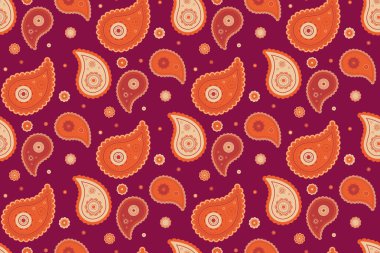 Etnik geçmiş ve boteh dekorasyonu. Çiçek yaprakları üzerine Arapça davetiye. Havalı duvar kâğıdı gibi güzel dikin. Basitlik çizerek müthiş zariflik.