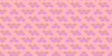 Pastel pembe ve şeftali pürüzsüz desen. Zarif geometrik tasarım arka plan, tekstil ve ambalaj için idealdir. İnce renk paleti sakinliği ve karmaşıklığı çağrıştırır.