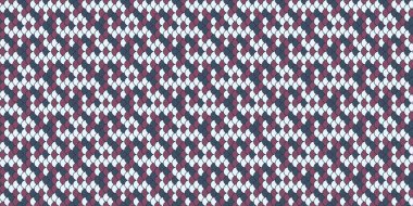 Bordo ve beyaz olarak soyut geometrik tekstil deseni. Moda, web sitesi geçmişi veya tekstil tasarım projeleri için mükemmel.