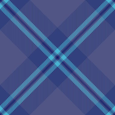 Birincil ekose ekose desenli, derede pürüzsüz kontrol. Bağımsızlık Günü kumaş dokusu mavi ve cyan renk paletinde tekstil vektörü.