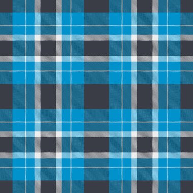 İç ekoseli tekstil dikişsiz, tartan desenli kontrolleri tamamla. Cyan ve koyu renk paletinde site vektör dokusu arkaplanı.