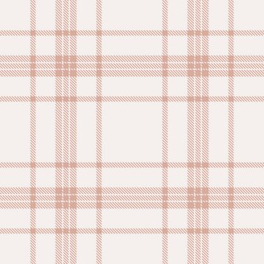 Romantik model vektörü pürüzsüz, kırsal kumaş arka plan. Beyaz ve açık renk paletinde rahat ekose desenli tartan denetimi.