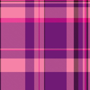 Canlı pembe ve mor ekose desenli. Tekstil tasarımı, moda, web sitesi geçmişi ya da hatıra defteri için mükemmel. Bu pürüzsüz doku cesur, şık ve modern bir estetik sunuyor..