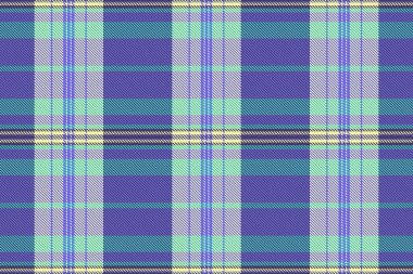 Canlı pastel ekose desenli mor, deniz mavisi ve açık sarı. Tekstil tasarımı, web sitesi geçmişi veya moda projeleri için mükemmel.