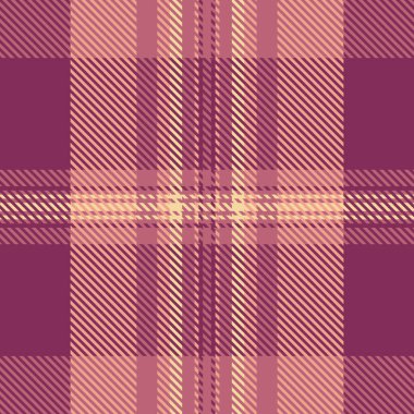 Klasik tartan arkaplan dokusu, Ekim desenli vektör ekoseli. Izgara tekstil dikişsiz kumaş denetimi kırmızı ve pembe renk paleti.
