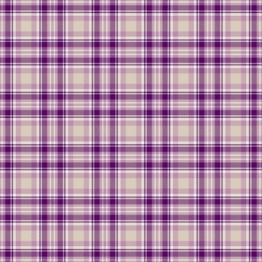 Yatay kumaş desenli tartan, ekose gömlek kontrolü geçmişi. Kendi doku vektörü pastel kumaş ve koyu mor renk paletinde pürüzsüz kumaş.