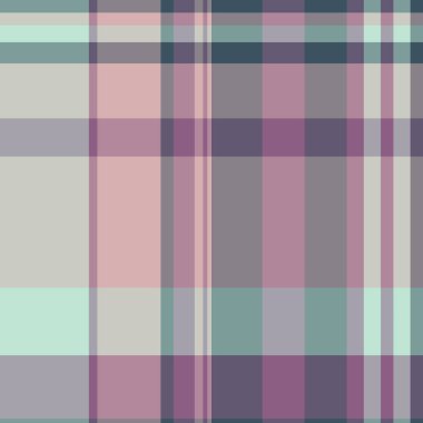 Sonsuzluk dokusu arka plan vektörü, kalite tartan kontrolü kusursuz. Pastel ve gri renk paletinde tekstil desenli ekose kumaşı avlar.