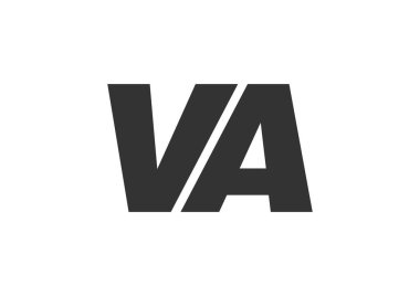 VA Teknik Düzenlenebilir Şirket Markası Yazı Tipi Logosu. Benzersiz tipografik fikirleri olan cesur, fütürist tasarım. Asgari Özel Tür ve Dinamik Harf Değişiklikleri Tanıtım, Baskı ve Kitap Başlıkları
