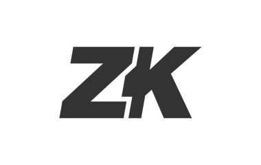 Şirket Markası için ZK Tekno Düzenlenebilir Yazı Tipi Logosu. Benzersiz tipografik fikirleri olan cesur, fütürist tasarım. Asgari Özel Tür ve Dinamik Harf Değişiklikleri Tanıtım, Baskı ve Kitap Başlıkları