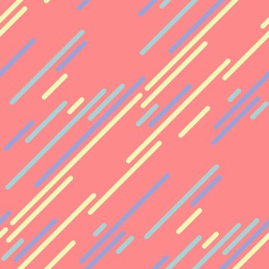 Canlı pastel çizgiler mercan zemin üzerinde kesişiyor, dinamik ve modern bir soyut tasarım yaratıyor. İnternet siteleri, sosyal medya ya da enerjik estetik gerektiren baskı projeleri için mükemmel..