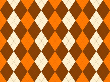 Sonbahar turuncu ve kahverengi renklerinde canlı baklava deseni. Düşmüş tasarımlar, tekstil veya web sitesi geçmişi için mükemmel.