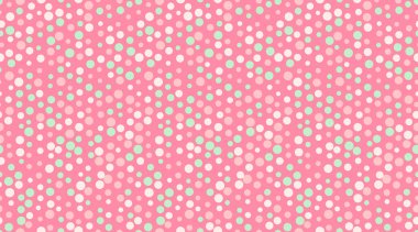 Dağınık beyaz ve nane yeşili benekli nefis pastel pembe arka plan. Sanatçılık, web siteleri veya kadınsı tasarımlar için mükemmel..