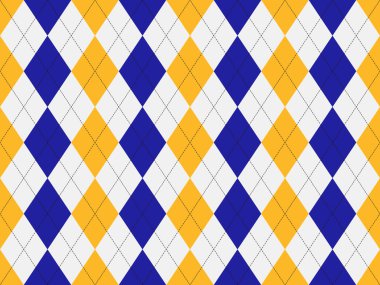 Kalın mavi, altın ve beyaz renkli canlı baklava deseni. Modern bir hissi olan klasik elmas tasarımı, tekstil, markalaşma veya web sitesi geçmişi için mükemmel..