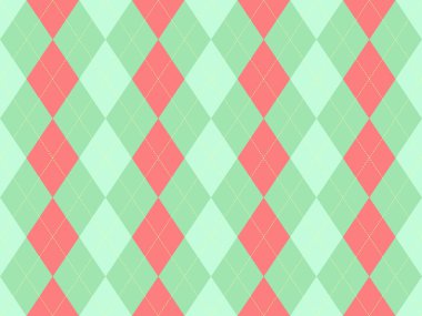 Nane yeşili ve mercan renginde canlı baklava deseni. Geçmişi, tekstili ya da eğlenceli tasarımları için mükemmel. Bu neşeli, geometrik tasarım modern cazibeyle retro bir his sunuyor..