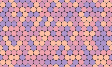 Soyut pastel pembe ve mor daire deseni. Özgeçmiş, tekstil, web sitesi tasarımları ve sosyal medya için mükemmel..