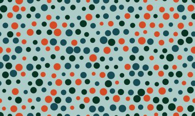 Soyut geometrik polka nokta deseni ve tekrarlanan yuvarlak noktalar. Tekstil baskıları, modaya uygun duvar kağıtları ve yaratıcı poster arkaplanları için harika..