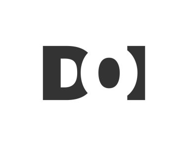 Dol logo tasarımı. Teknoloji girişimleri, danışmanlık ve şirket markaları için ilk harf D O I kalın yazı tipi. Yaratıcı şirket adı, manşet başlıkları tipografi kimliği, moda logoti tipi. Vektör illüstrasyonu.