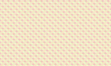Pastel pembe ve sarı tekrarlayan geometrik desen. Arkaplan, doku, web sitesi tasarımı veya el işi projeleri için mükemmel.