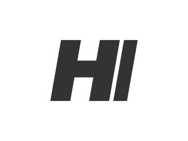 Şirket Markası için HI Techno Düzenlenebilir Yazı Tipi Logosu. Benzersiz tipografik fikirleri olan cesur, fütürist tasarım. Asgari Özel Tür ve Dinamik Harf Değişiklikleri Tanıtım, Baskı ve Kitap Başlıkları