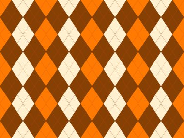 Sonbahar turuncu ve kahverengi renklerinde canlı baklava deseni. Düşmüş tasarımlar, tekstil veya web sitesi geçmişi için mükemmel.