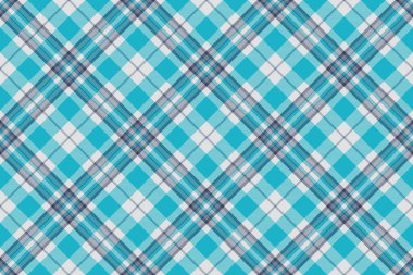 Turkuaz, deniz mavisi, gri ve beyaz renklerle kusursuz tartan deseni. Geleneksel İskoç tekstil tasarımı. Özgeçmiş, kumaş ya da moda için kullan.