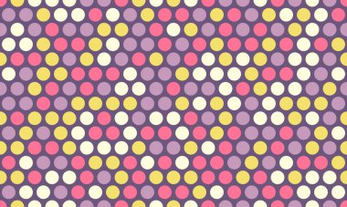 Canlı pastel puantiyeli nokta deseni. Tekstil tasarımı, web sitesi geçmişi ya da eğlenceli markalar için mükemmel. Bu neşeli, tekrarlayan tasarım mutluluk ve eğlenceyi çağrıştırıyor..