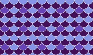 Seamless purple and blue fish scale pattern.  Elegant, repeating design ideal for textiles, website backgrounds, or decorative projects. Evokes a sense of mystery and underwater beauty.