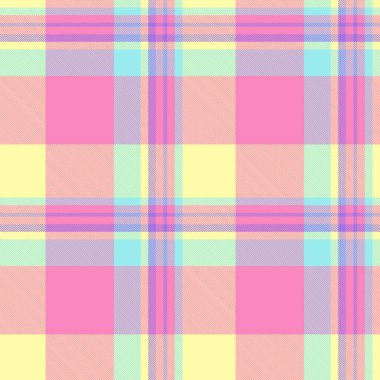 Cheerful pastel plaid pattern. Soft hues create a calming, stylish texture. Ideal for backgrounds, textiles, or design accents. Versatile, trendy  cute.
