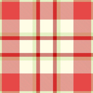 Kırmızı ve bej tonlarda klasik tartan deseni. Özgeçmiş, tekstil ya da dekoratif unsurlar için mükemmel çok yönlü, zamansız bir tasarım. Kusursuz, tekrarlayan bir stil..