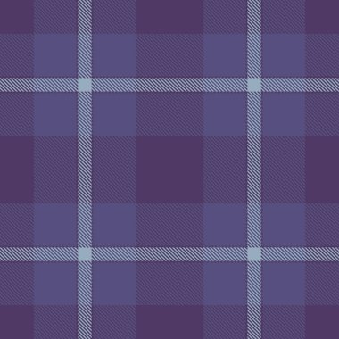 Klasik ekose desenli, havalı mavi mor renkte. Özgeçmiş, tekstil, giyim ve yaratıcı projeler için çok yönlü tasarım ideal. Zamansız, şık bir doku..