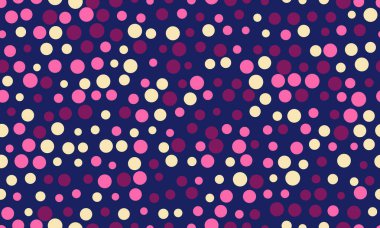 Yuvarlak benekli geometrik polka deseni soyut arka planlar, dikişsiz duvar kağıtları veya tekstil baskıları için mükemmel. Modern dekor için modaya uygun ve yaratıcı bir tasarım.