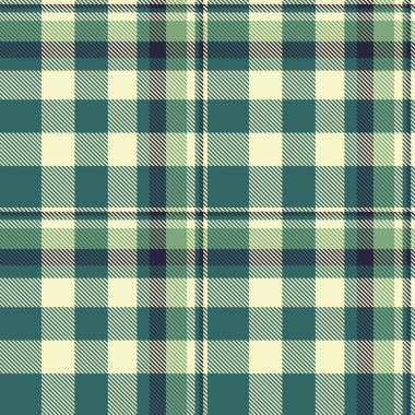Klasik ekose desenli, deniz mavisi, yeşil ve krem rengi. Özgeçmiş, tekstil ve grafik projeleri için çok yönlü tasarım. Zamansız, kırsal bir his için kullan.