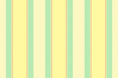 Dikey çizgili kumaş. Sarı, yeşil ve kırmızının pastel renkleri tekrarlanan bir desen. Moda, tasarım veya tekstil projeleri için çok yönlü bir arkaplan.