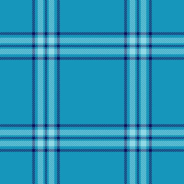 Mavinin tonlarında klasik tartan deseni. Kusursuz ve çok yönlü, arkaplan, tekstil, moda ve grafik tasarım projeleri için ideal, temiz, şık bir dokuya ihtiyacı var..