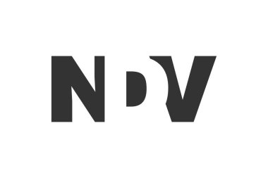 NDV logo tasarımı. İlk harf N D V kalın yazı tipi teknoloji girişimleri, danışmanlık, kurumsal markalaşma. Yaratıcı şirket adı, manşet başlıkları tipografi kimliği, moda logoti tipi. Vektör illüstrasyonu.