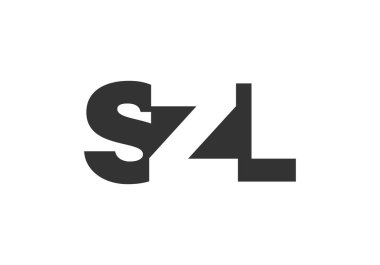 SZL logo tasarımı. İlk harf S Z L kalın yazı tipi teknolojik girişimler, danışmanlık, kurumsal markalaşma. Yaratıcı şirket adı, manşet başlıkları tipografi kimliği, moda logoti tipi. Vektör illüstrasyonu.