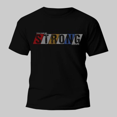 Güçlü bir tipografi T-shirt Tasarımı olabilirsin.