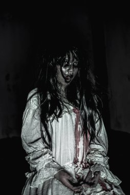 Terk edilmiş bir odada mahsur kalmış genç bir kadının hayaleti..