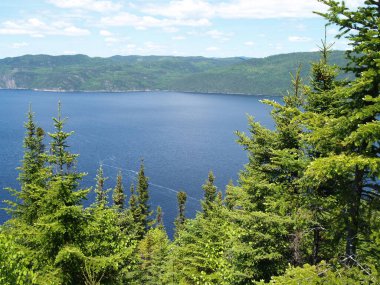 Dağın tepesinden Baykal Gölü manzarası