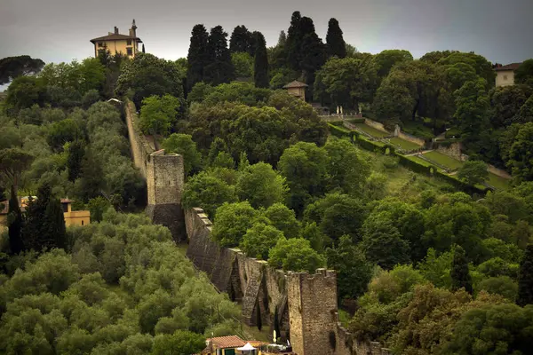 İtalya, Roma, Roma, Castel 'angelo, fayanslı kaleden manzara