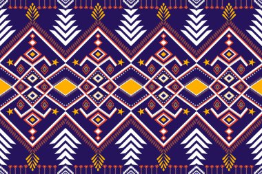 Kırmızı, beyaz ve sarı kabile geometrik desenleri pürüzsüz