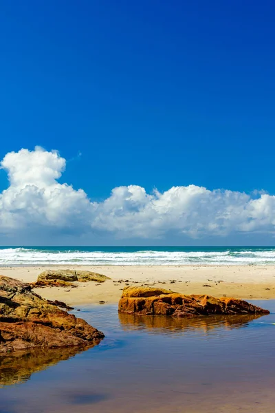 Ohromující Pláž Serra Městě Serra Grande Jižním Pobřeží Bahia Slunečného — Stock fotografie