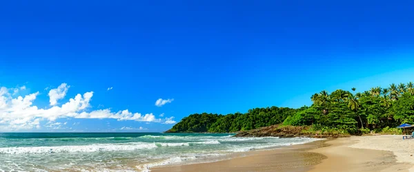 Imagen Panorámica Impresionante Playa Tiririca Itacare Costa Sur Bahía — Foto de Stock