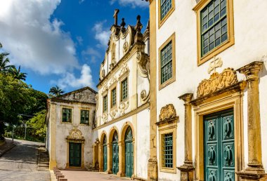 Brezilya 'nın Penambuco kentindeki Olinda şehrindeki tarihi barok tarzı kilise.